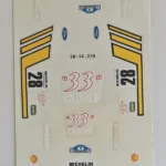 Juego de pegatinas de Scalextric Ford RS200