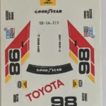 Juego de pegatinas de Scalextric Toyota Celica
